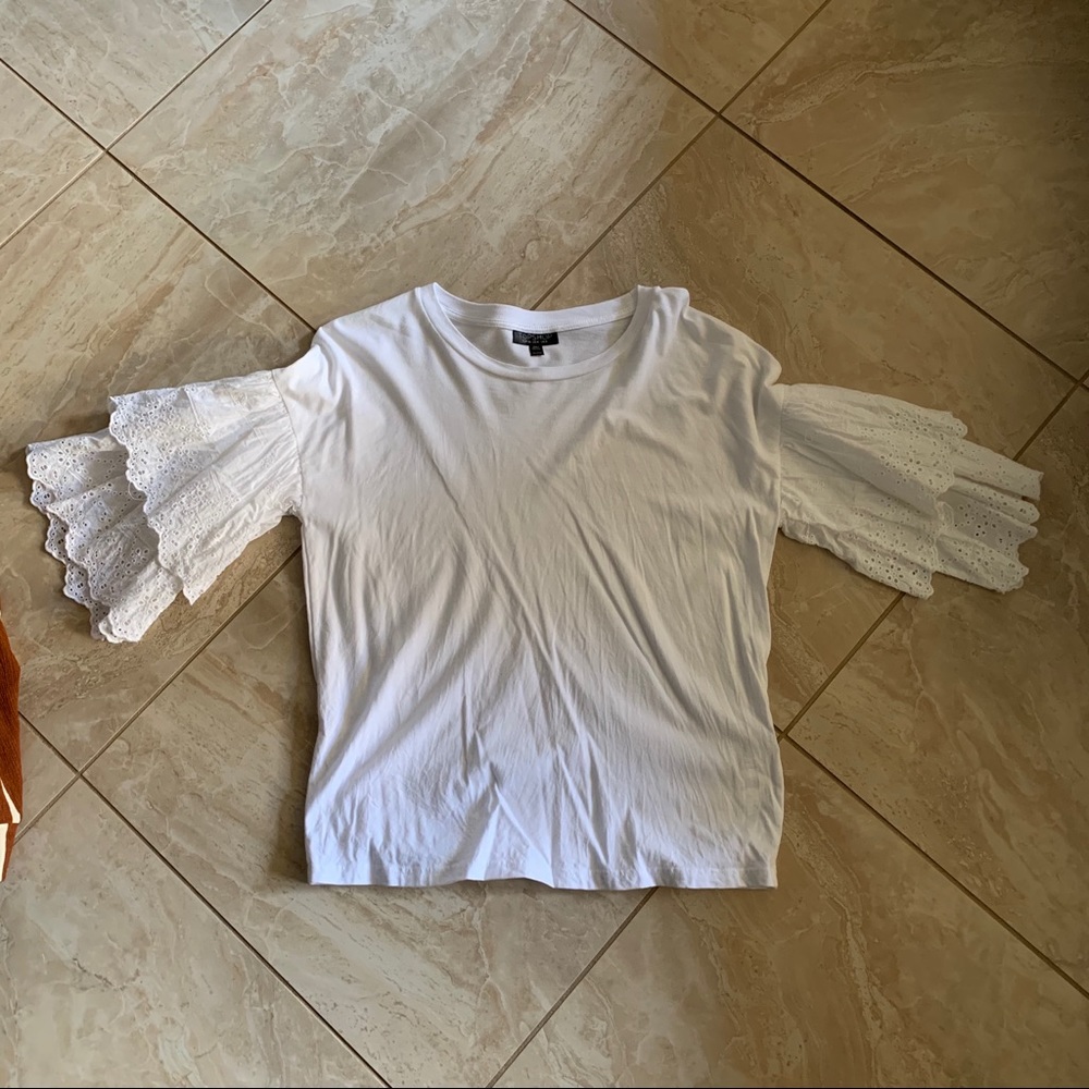Top shop ruffle sleeve top
